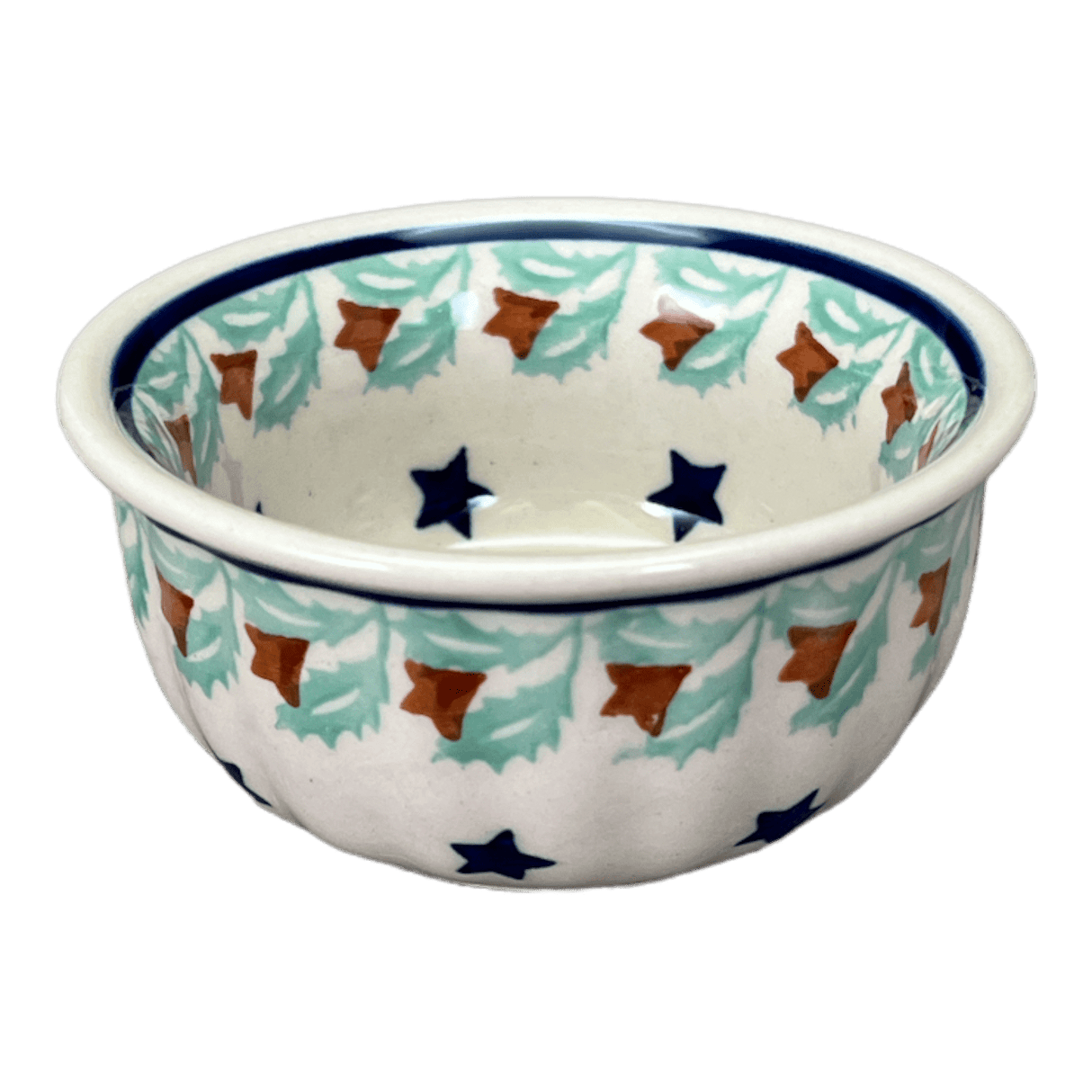 Bowl, Round, 3.5" in "Starry Wreath" by Manufaktura | M081T-PZG