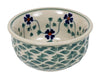 Polish Pottery 3.5" Bowl (Woven Pansies) | M081T-RV at PolishPotteryOutlet.com