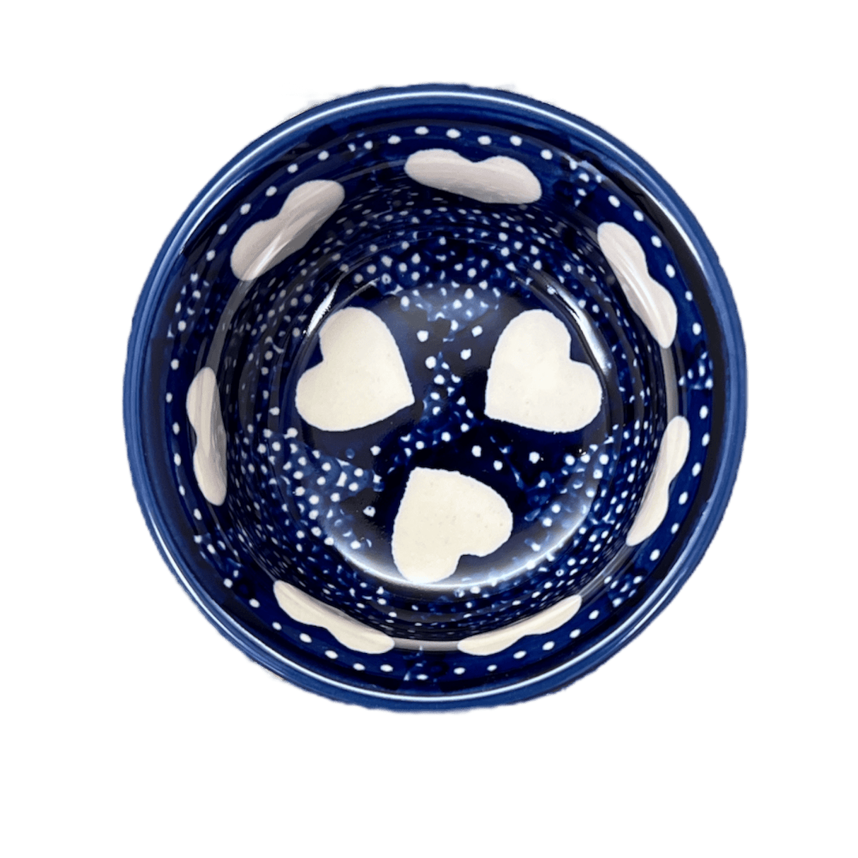 Bowl, Round, 3.5" in "Sea of Hearts" by Manufaktura | M081T-SEA