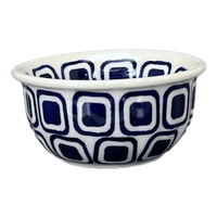 A picture of a Polish Pottery 3.5" Bowl (Navy Retro) | M081U-601A as shown at PolishPotteryOutlet.com/products/3-5-bowl-navy-retro-m081u-601a