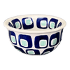 Polish Pottery 3.5" Bowl (Blue Retro) | M081U-602A at PolishPotteryOutlet.com