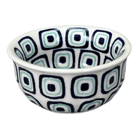 A picture of a Polish Pottery 3.5" Bowl (Green Retro) | M081U-604A as shown at PolishPotteryOutlet.com/products/3-5-bowl-green-retro-m081u-604a