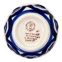 A picture of a Polish Pottery 3.5" Bowl (Polish Doodle) | M081U-99 as shown at PolishPotteryOutlet.com/products/3-5-bowl-polish-doodle-m081u-99