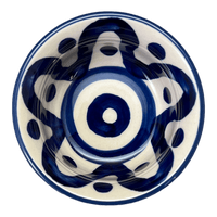A picture of a Polish Pottery 3.5" Bowl (Polish Doodle) | M081U-99 as shown at PolishPotteryOutlet.com/products/3-5-bowl-polish-doodle-m081u-99