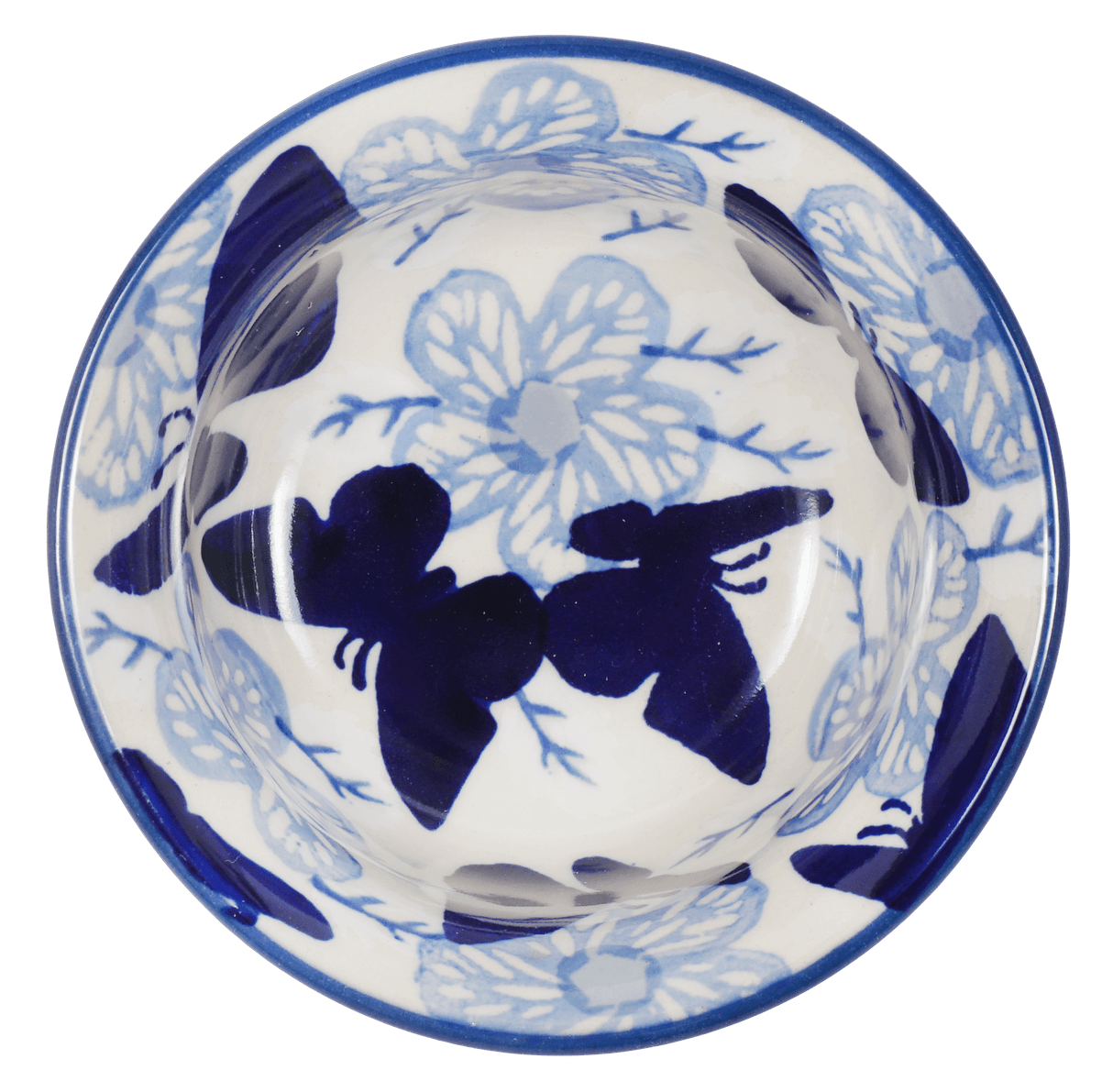 Bowl, Round, 3.5" in "Blue Butterfly" by Manufaktura | M081U-AS58