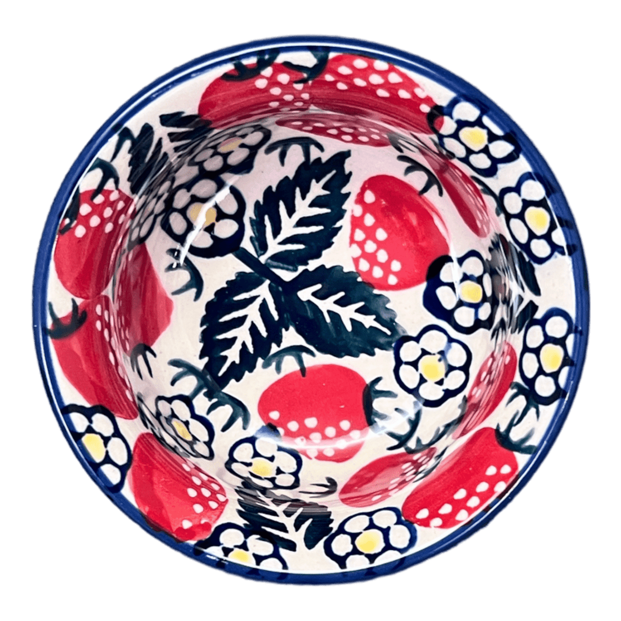 Bowl, Round, 3.5" in "Strawberry Fields" by Manufaktura | M081U-AS59