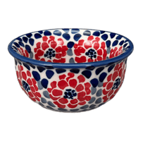 A picture of a Polish Pottery 3.5" Bowl (Falling Petals) | M081U-AS72 as shown at PolishPotteryOutlet.com/products/3-5-bowl-falling-petals-m081u-as72