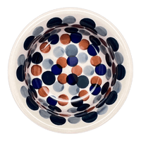 A picture of a Polish Pottery 3.5" Bowl (Fall Confetti) | M081U-BM01 as shown at PolishPotteryOutlet.com/products/3-5-bowl-berry-bunches-m081u-bm01