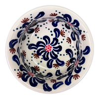 A picture of a Polish Pottery 3.5" Bowl (Floral Fireworks) | M081U-BSAS as shown at PolishPotteryOutlet.com/products/3-5-bowl-floral-fireworks-m081u-bsas