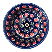 A picture of a Polish Pottery 3.5" Bowl (Rings of Flowers) | M081U-DH17 as shown at PolishPotteryOutlet.com/products/3-5-bowl-dh17-m081u-dh17