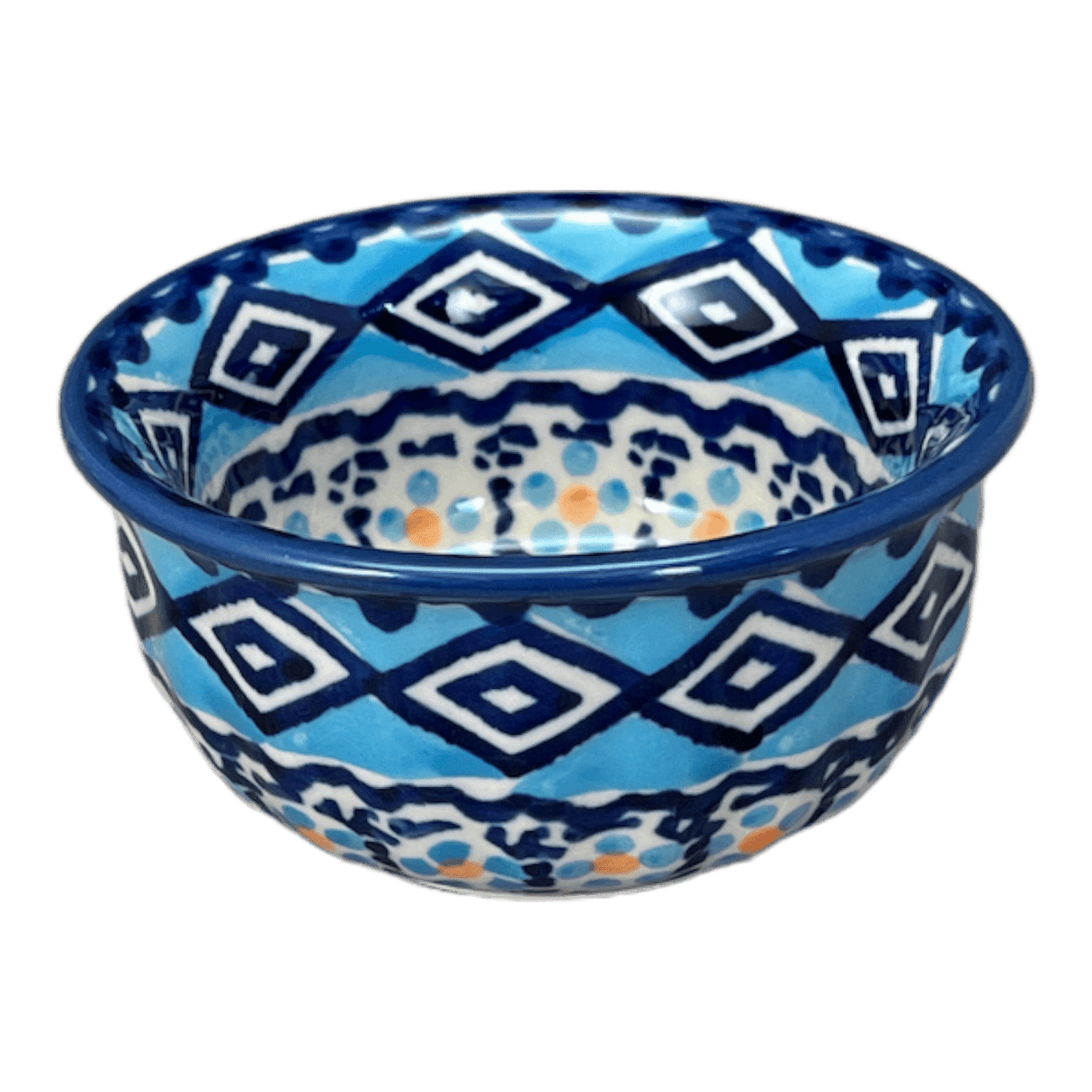 Bowl, Round, 3.5" in "Blue Diamond" by Manufaktura | M081U-DHR