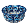 Polish Pottery 3.5" Bowl (Blue Diamond) | M081U-DHR at PolishPotteryOutlet.com