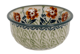 Bowl, Round, 3.5" in "Green Floral Vine" by Manufaktura | M081U-KLA