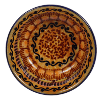 A picture of a Polish Pottery 3.5" Bowl (Desert Sunrise) | M081U-KLJ as shown at PolishPotteryOutlet.com/products/35-bowls-desert-sunrise