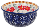 Bowl, Round, 3.5" in "Red Daisy Daze" by Manufaktura | M081U-P227
