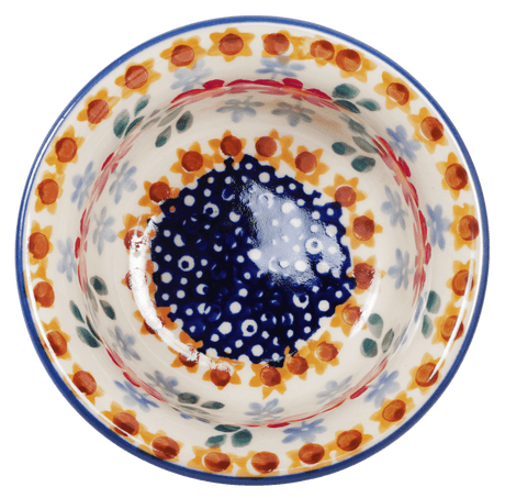 Bowl, Round, 3.5" in "Red Daisy Daze" by Manufaktura | M081U-P227