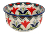 Polish Pottery 3.5" Bowl (Scandinavian Scarlet) | M081U-P295 at PolishPotteryOutlet.com
