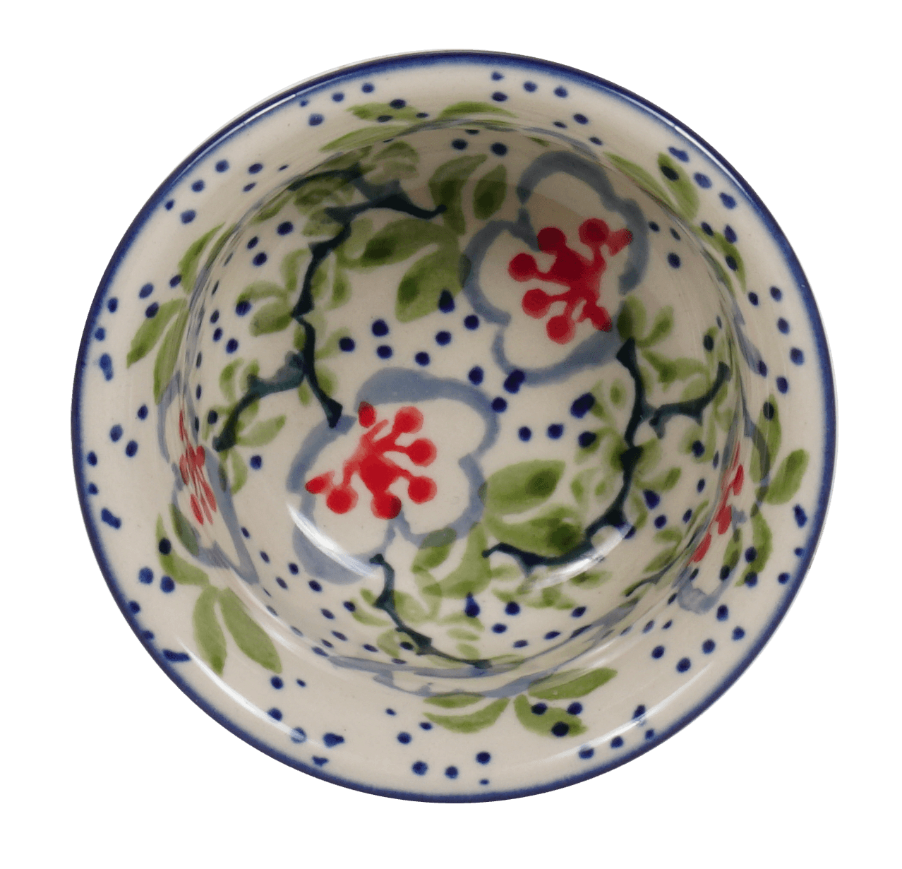 Polish Pottery - 3.5 Bowls - Flowers & Lace - The Polish Pottery