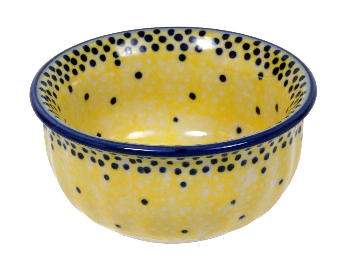 Bowl, Round, 3.5" in "Sunshine Blue Speckle" by Manufaktura | M081U-PP04