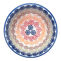 A picture of a Polish Pottery 4.5" Bowl (Speckled Rainbow) | M082M-AS37 as shown at PolishPotteryOutlet.com/products/4-5-bowl-speckled-rainbow-m082m-as37