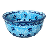 Polish Pottery 4.5" Bowl (Alpine Blues) | M082S-DSN at PolishPotteryOutlet.com