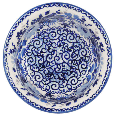 Bowl, Round, 4.5" in "Blue Life" by Manufaktura | M082S-EO39