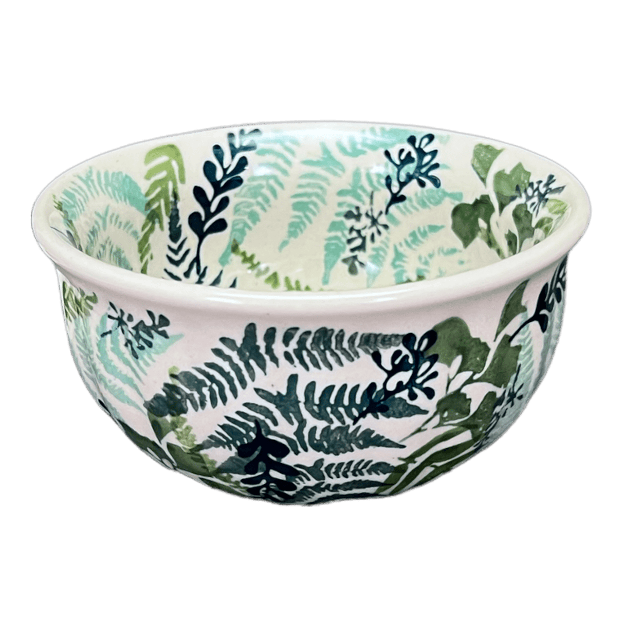 Bowl, Round, 4.5" in "Scattered Ferns" by Manufaktura | M082S-GZ39