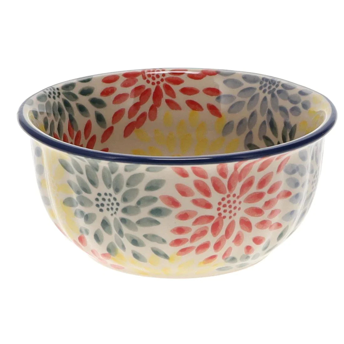 Bowl, Round, 5.5" in "Zinnia Bouquet" by Manufaktura | M083S-IS05