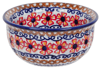 A picture of a Polish Pottery 4.5" Bowl (Sweet Symphony) | M082S-IZ15 as shown at PolishPotteryOutlet.com/products/45-bowls-sweet-symphony