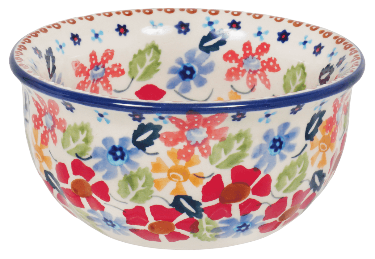 Bowl, Round, 4.5" in "Brilliant Bouquet" by Manufaktura | M082S-J113