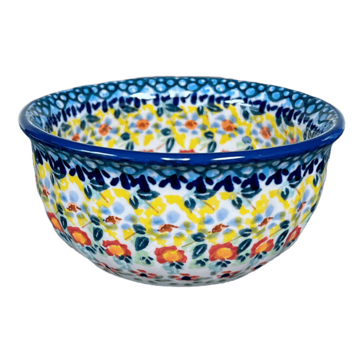 Bowl, Round, 4.5" in "Sunny Border" by Manufaktura | M082S-JZ41