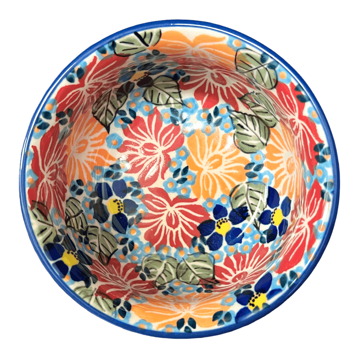 Bowl, Round, 4.5" in "Evening Bouquet" by Manufaktura | M082S-KS02