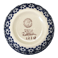A picture of a Polish Pottery 4.5" Bowl (Stellar Celebration) | M082S-P309 as shown at PolishPotteryOutlet.com/products/4-5-bowl-stellar-celebration-m082s-p309
