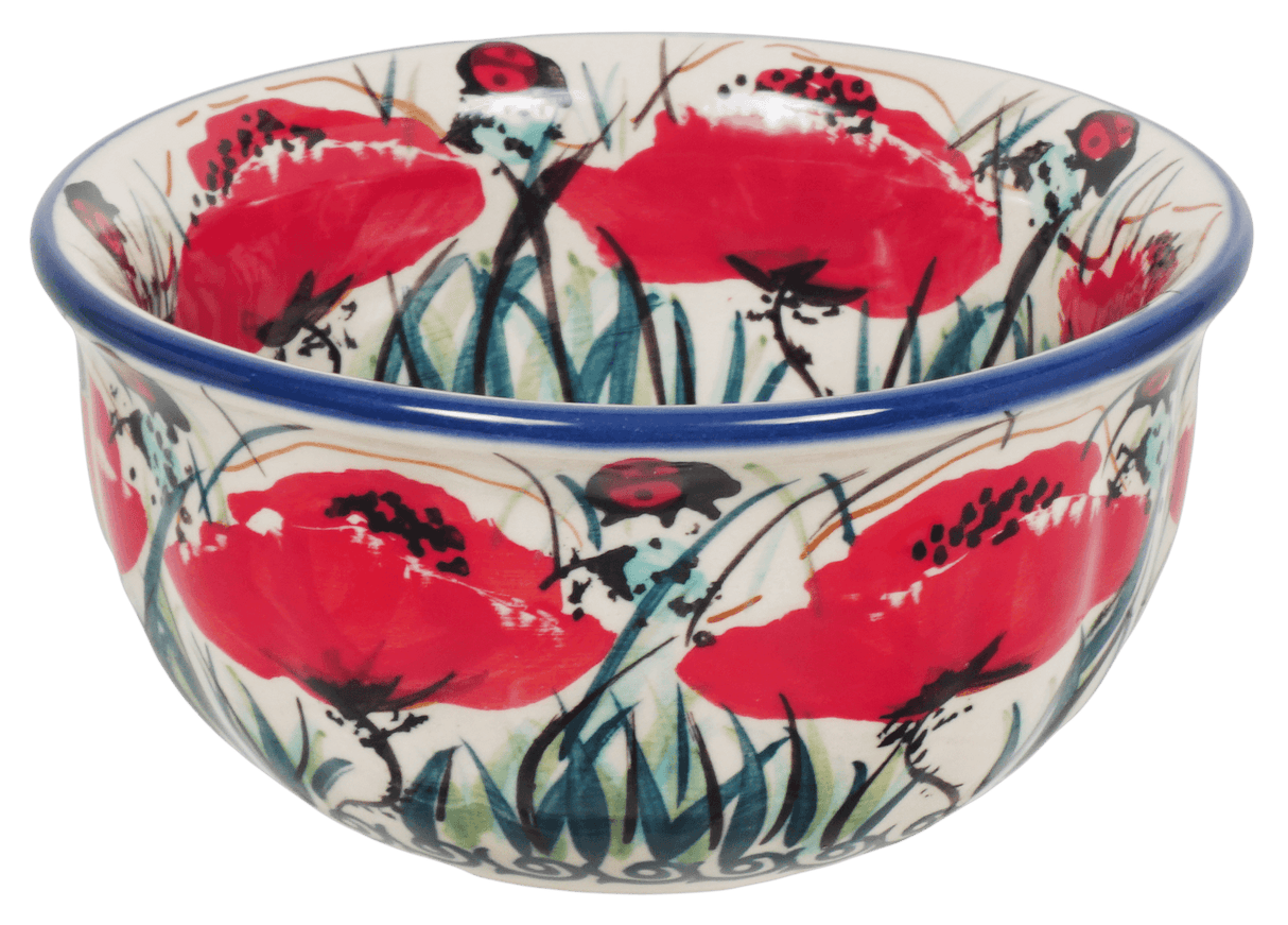 Bowl, Round, 4.5" in "Poppy Paradise" by Manufaktura | M082S-PD01