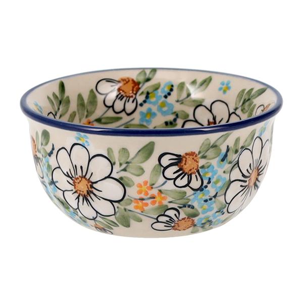 Bowl, Round, 4.5" in "Daisy Bouquet" by Manufaktura | M082S-TAB3