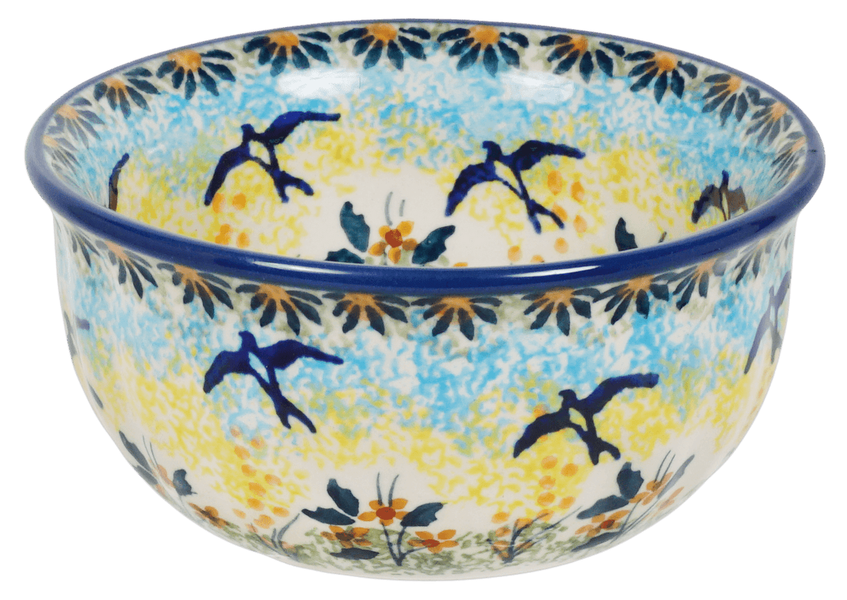 Bowl, Round, 4.5" in "Soaring Swallows" by Manufaktura | M082S-WK57