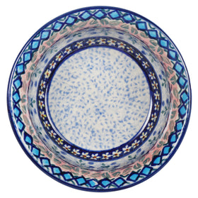 Polish Pottery 4.5" Bowl (Lilac Fields) | M082S-WK75 Additional Image at PolishPotteryOutlet.com