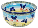 Bowl, Round, 4.5" in "Butterflies in Flight" by Manufaktura | M082S-WKM