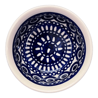 A picture of a Polish Pottery 4.5" Bowl (Gothic) | M082T-13 as shown at PolishPotteryOutlet.com/products/4-5-bowl-gothic-m082t-13