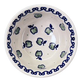 Polish Pottery 4.5" Bowl (Green Apple) | M082T-15 Additional Image at PolishPotteryOutlet.com