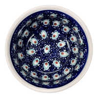 A picture of a Polish Pottery 4.5" Bowl (Fish Eyes) | M082T-31 as shown at PolishPotteryOutlet.com/products/4-5-bowl-fish-eyes-m082t-31