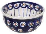 Bowl, Round, 4.5" in "Peacock in Line" by Manufaktura | M082T-54A