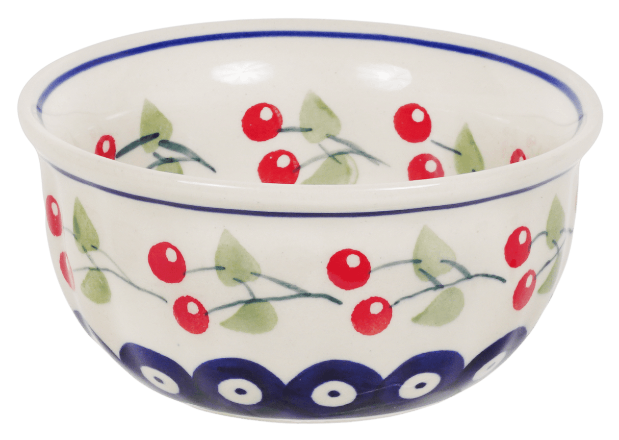 Bowl, Round, 4.5" in "Cherry Dot" by Manufaktura | M082T-70WI