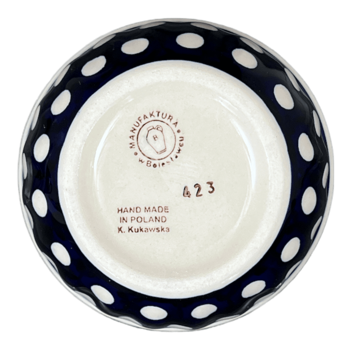 Bowl, Round, 4.5" in "Hello Dotty" by Manufaktura | M082T-9