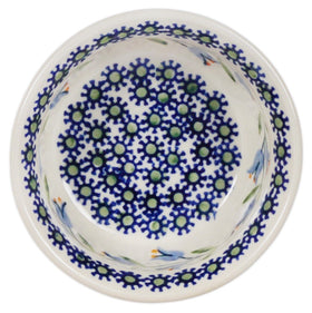 Polish Pottery 4.5" Bowl (Lily of the Valley) | M082T-ASD Additional Image at PolishPotteryOutlet.com