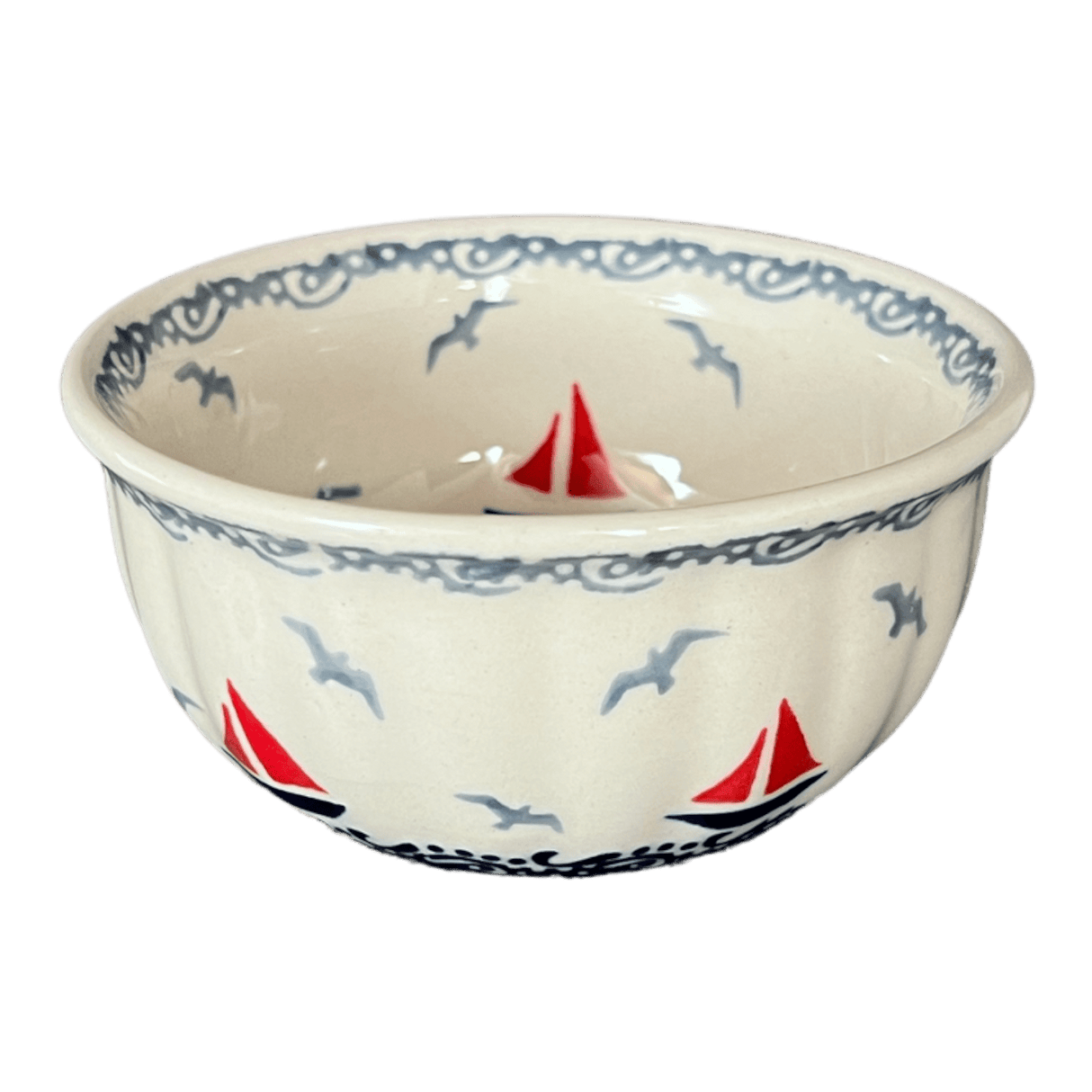 Bowl, Round, 4.5" in "Smooth Seas" by Manufaktura | M082T-DPML
