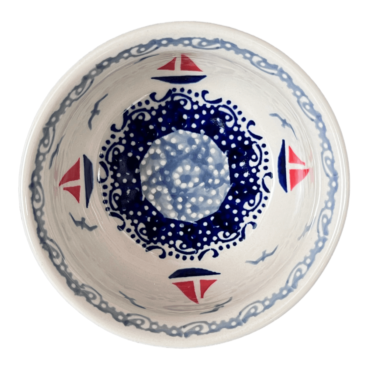 Bowl, Round, 4.5" in "Smooth Seas" by Manufaktura | M082T-DPML