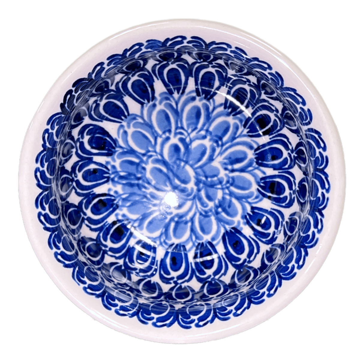 Bowl, Round, 4.5" in "Tulip Blues" by Manufaktura | M082T-GP16