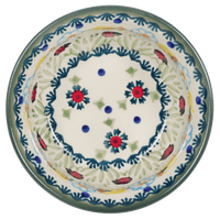 A picture of a Polish Pottery 4.5" Bowl (Lady Bugs) | M082T-IF45 as shown at PolishPotteryOutlet.com/products/45-bowls-lady-bugs
