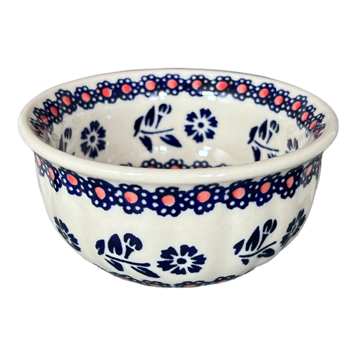 Bowl, Round, 4.5" in "Swedish Flower" by Manufaktura | M082T-KLK